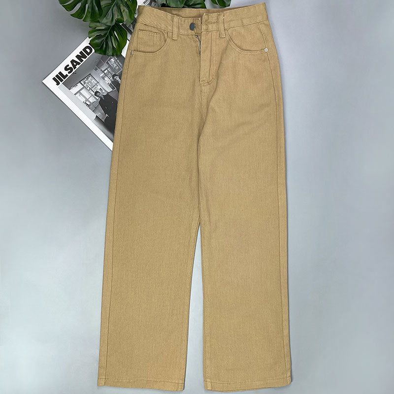 Baggy Light Brown Jeans for Women
