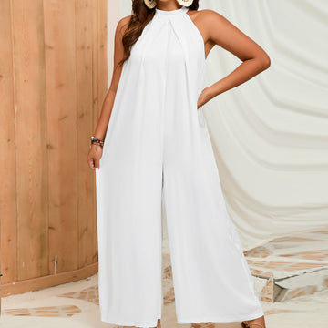 white jumpsuits for women plus size