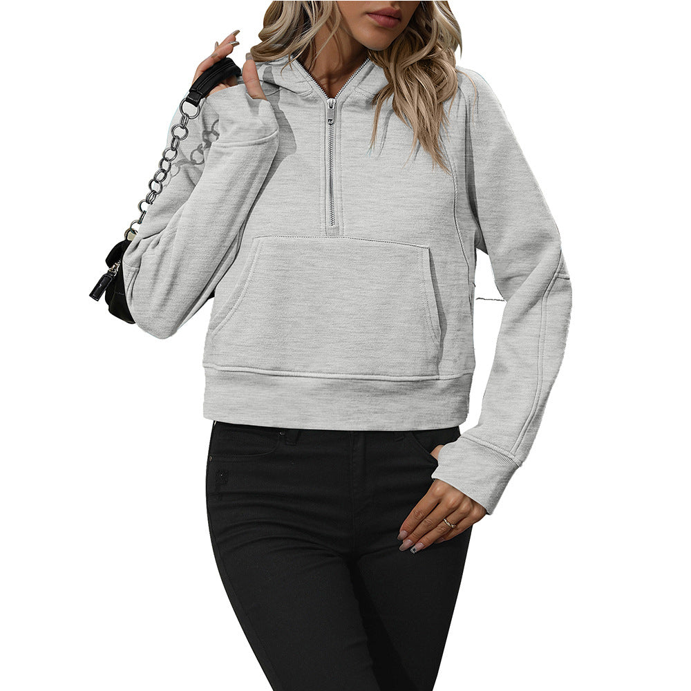 Half Zip Pullover hoodies for women