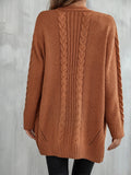 Plus Size Women Cardigan Asymmetric Knit Sweater Coat