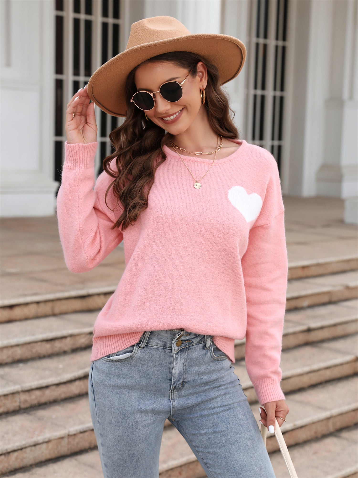 Women Valentine Day Sweater Pullover Holiday Sweater