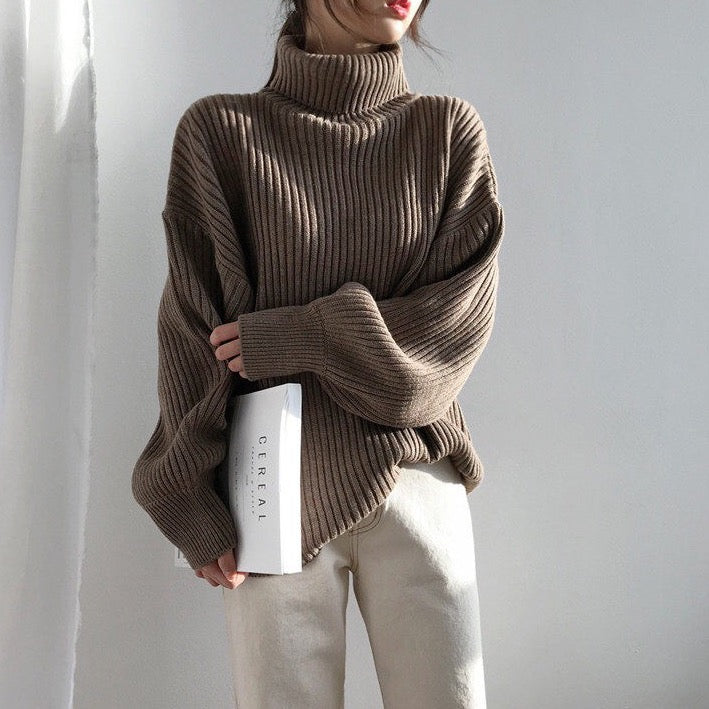 Winter High Neck Long Sleeve Sweater