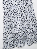 French V neck Animal Print Cami Dress for women