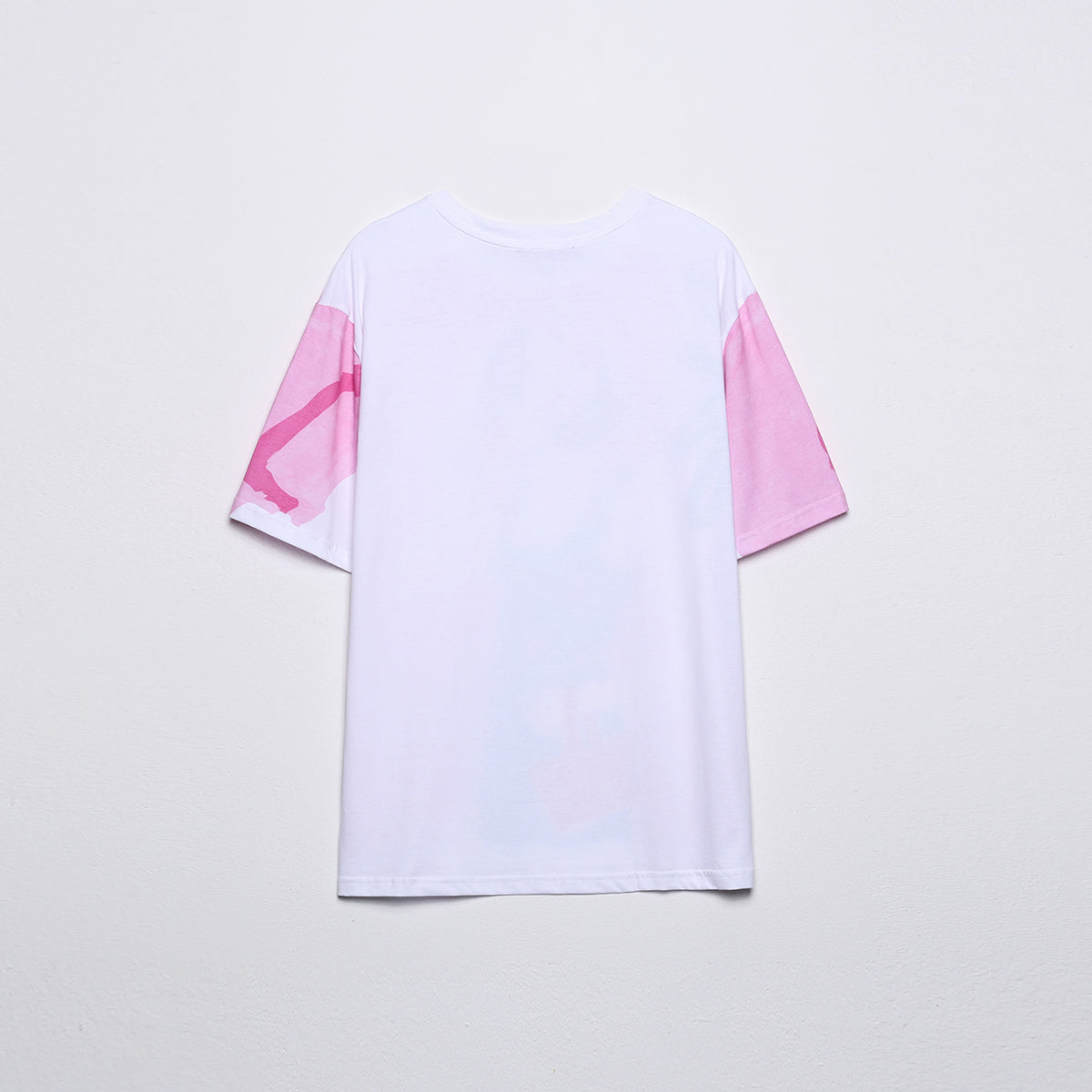 Contrast Color Girl Printed T-shirt for women