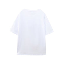 White Convex Embroidered Cotton T-shirt
