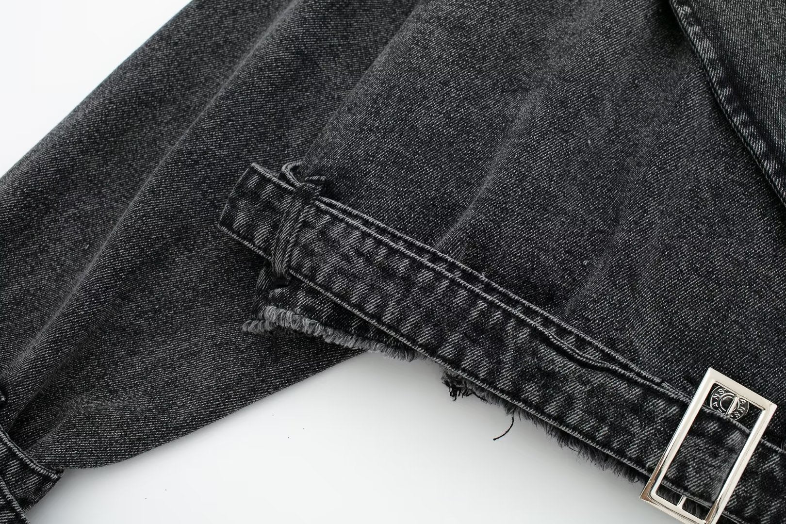 fall jacket for women Retro Long Sleeved Denim Trench Coat