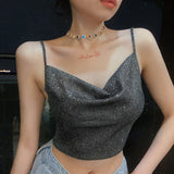 Women Sexy Slim Fit Cropped Camisole