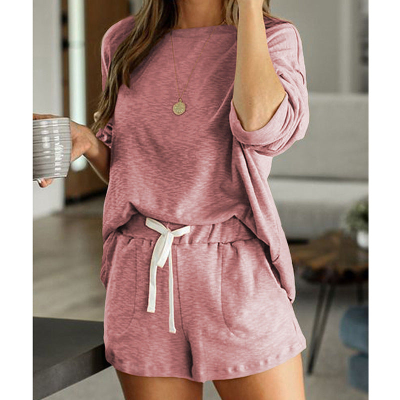 Casual round-neck pajamas for women