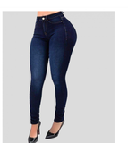 High Waist Stretch Slim Fit Skinny Pants Shaping Jeans