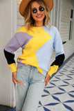 Rhombus Pullover Sweater Long Sleeve
