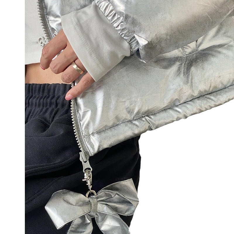 puffer jacket for women Metallic Coat