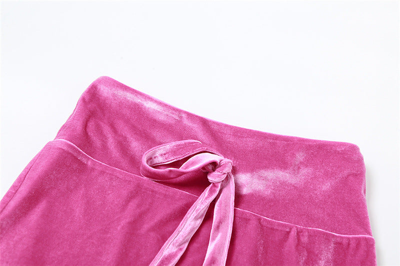 Hooded Pink Skirt Set