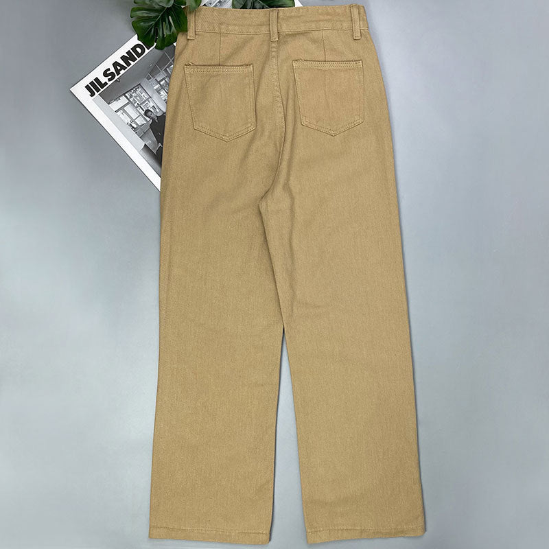 Baggy Light Brown Jeans for Women