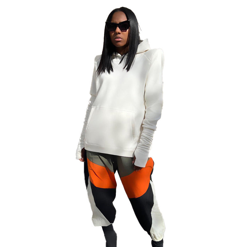 Women's Casual Solid Color Hooded Sweatshirts