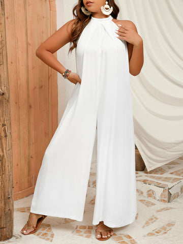 white jumpsuits for women plus size