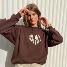 Women's Heart Print Sweater and Long Sleeve Top