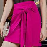 Rose Skirt Lace up with Zipper