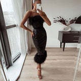 Black Strapless Formal Dress