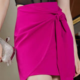 Rose Skirt Lace up with Zipper