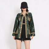 fall jacket for women Sequin Loose Long Sleeve