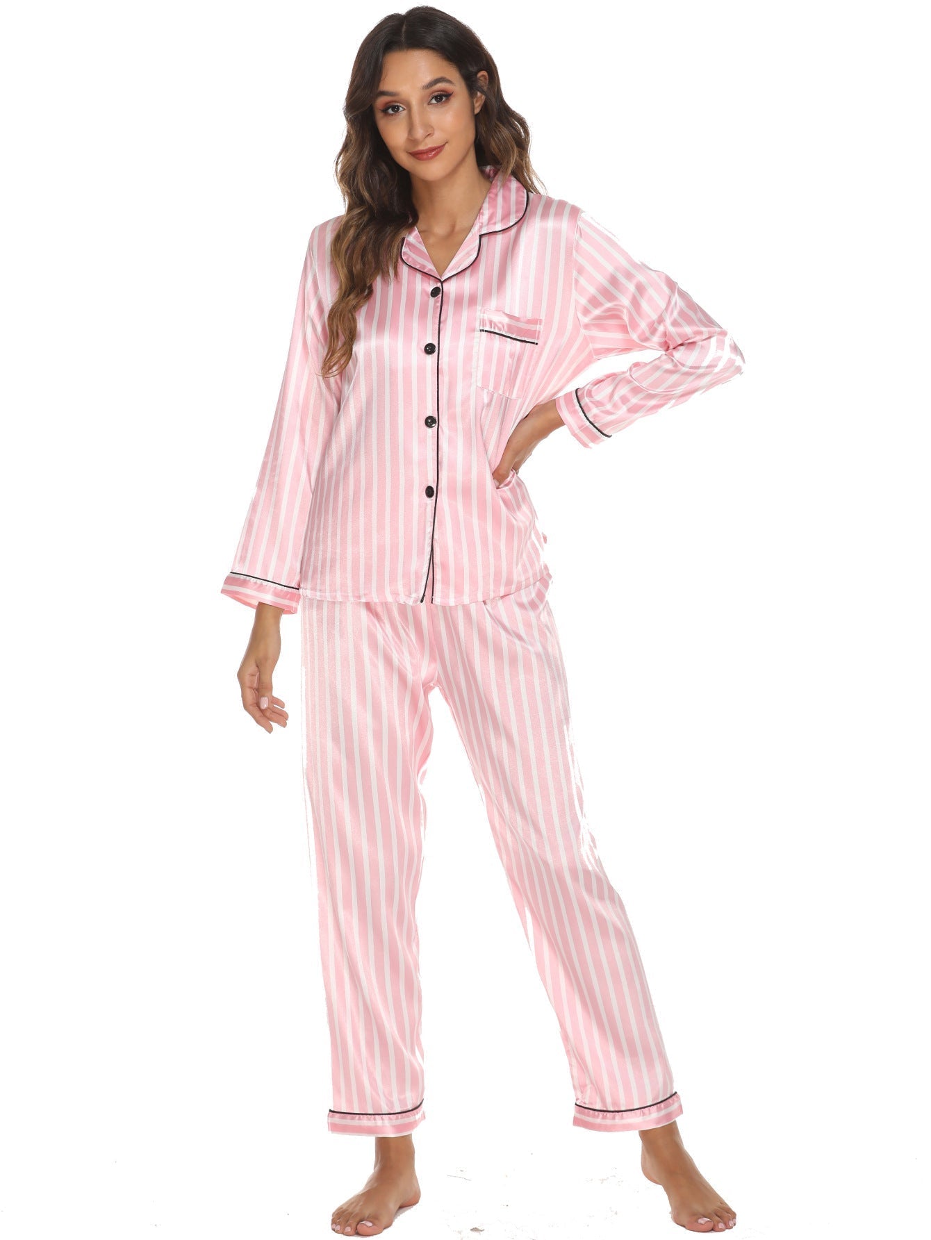Suit Home Pajamas Women Cardigan Long Sleeve Long Sleeve