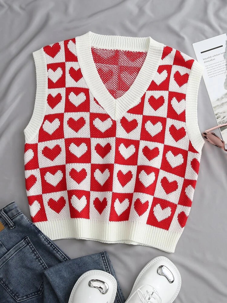 Women's Knitted Outerwear Vest Spring Loose Coat